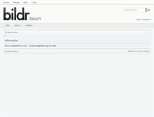 Tablet Screenshot of forum.bildr.org